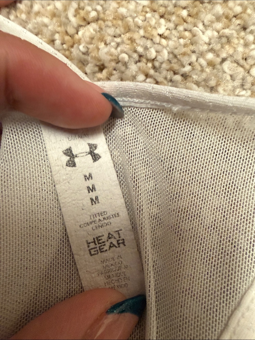 Under Armour White Racerback Performance Tank - Picture 2 of 2